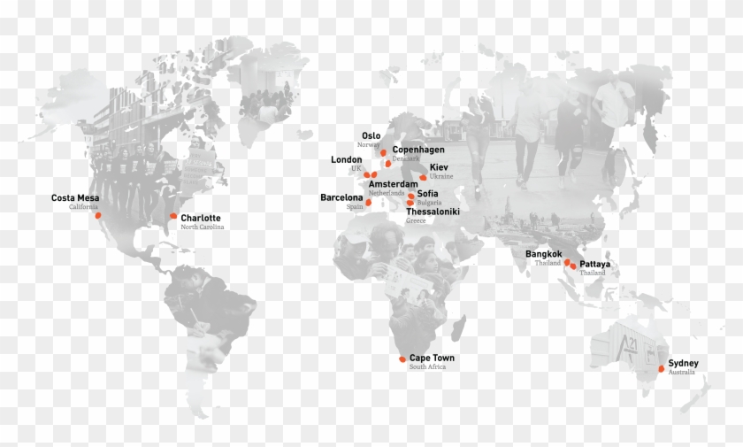 A21 Locations - Map Png Transparent Background Clipart #4697984