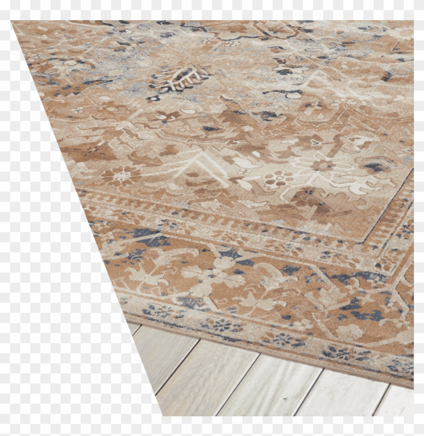 A Seafoam Green And Pale Blue Vintage Rug - Floor Clipart #4699815