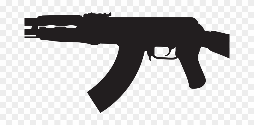 Ak Fileak Silhouettesvg Wikipedia - Ak 47 Icon Png Clipart