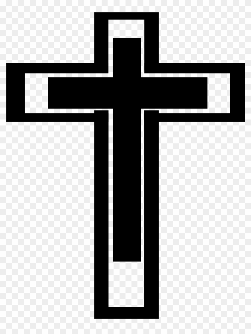Big Image - Cross Clipart Black And White Png Transparent Png