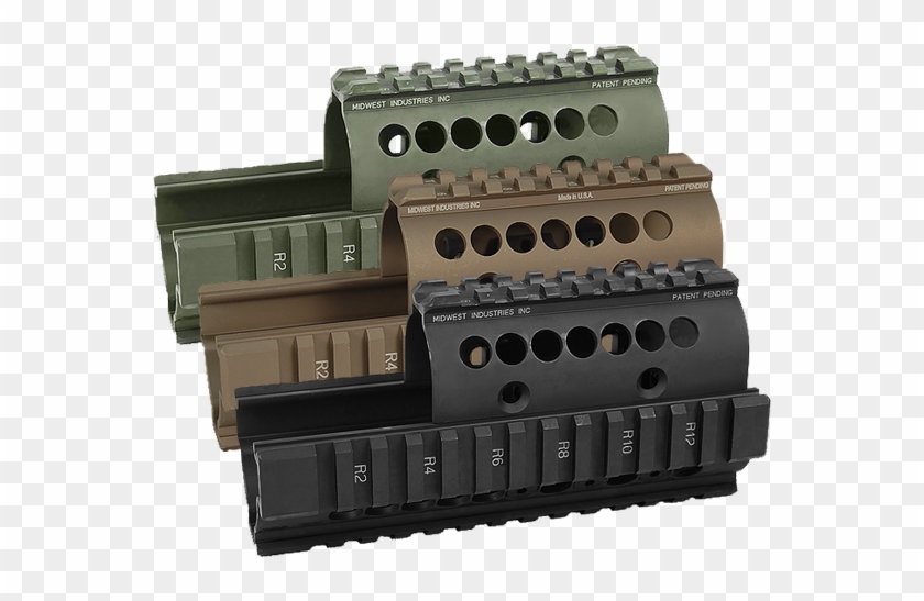Picture Of Midwest Industries Hand Guard For Ak 47/74 - Firearm Clipart