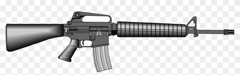 M16 Rifle Weapon Firearm Gun - M16 Clip Art - Png Download #470090