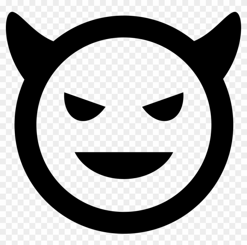 Png File Svg - Devil Icon Png White Clipart #470235