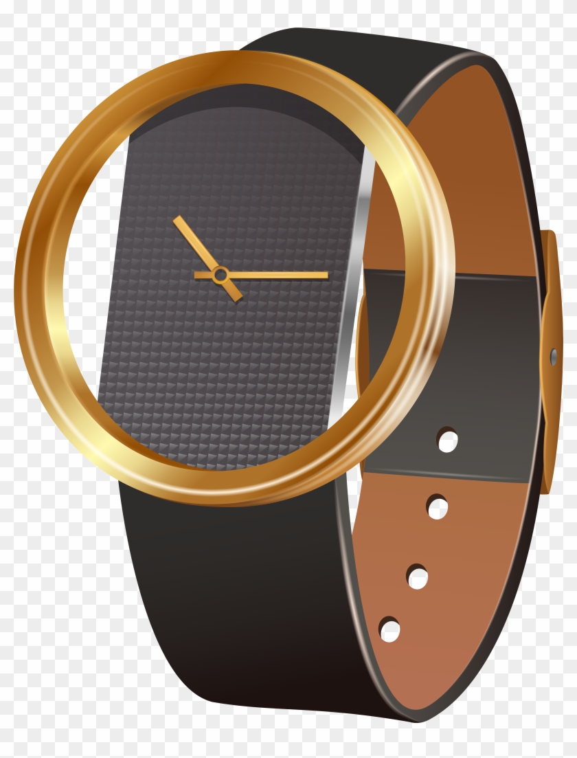 Wrist Watch Black Png Clip Art - Wrist Watch Clipart Png Transparent Png