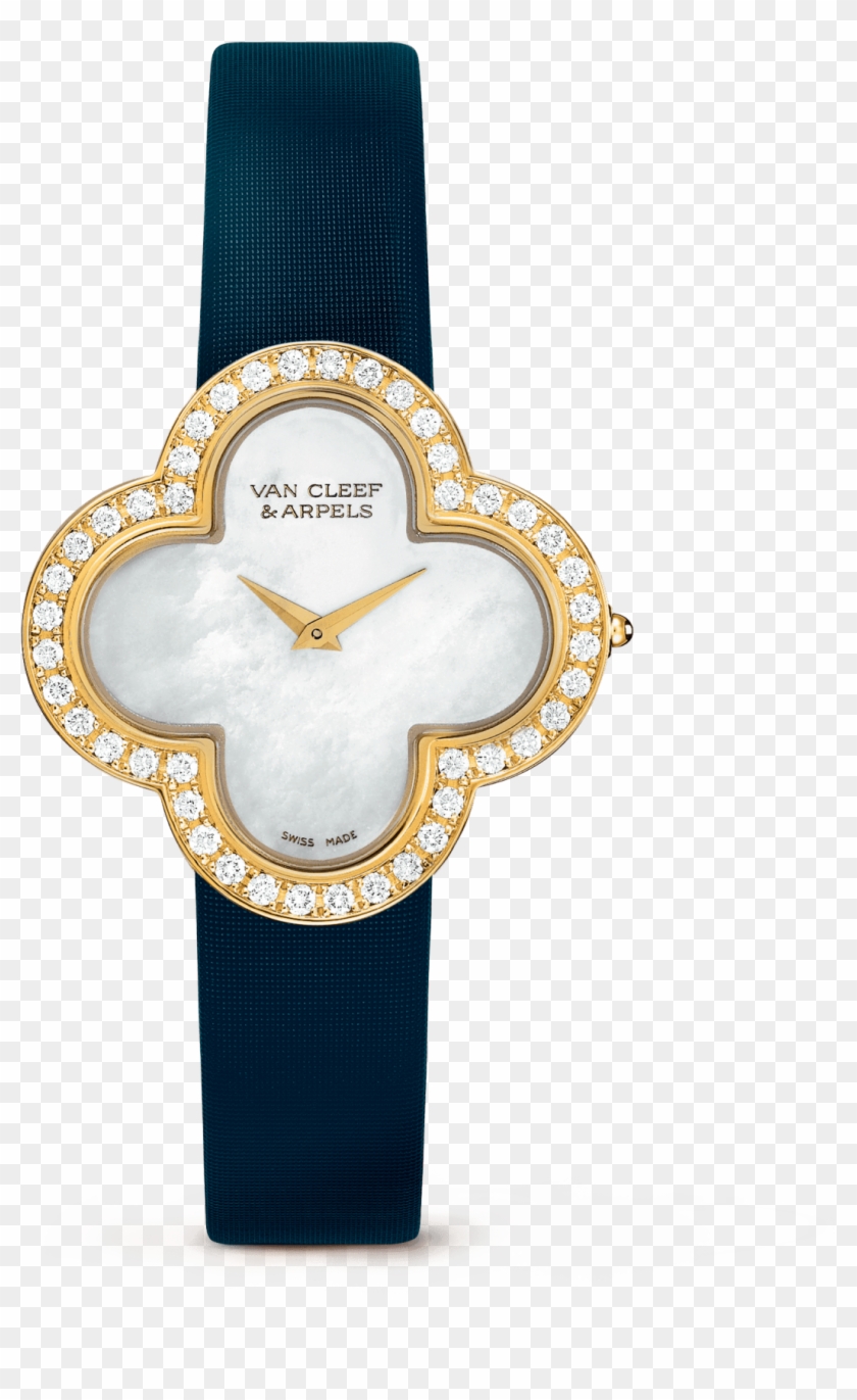 Alhambra Watch, Medium Model - Van Cleef Watch Alhambra Clipart #470668