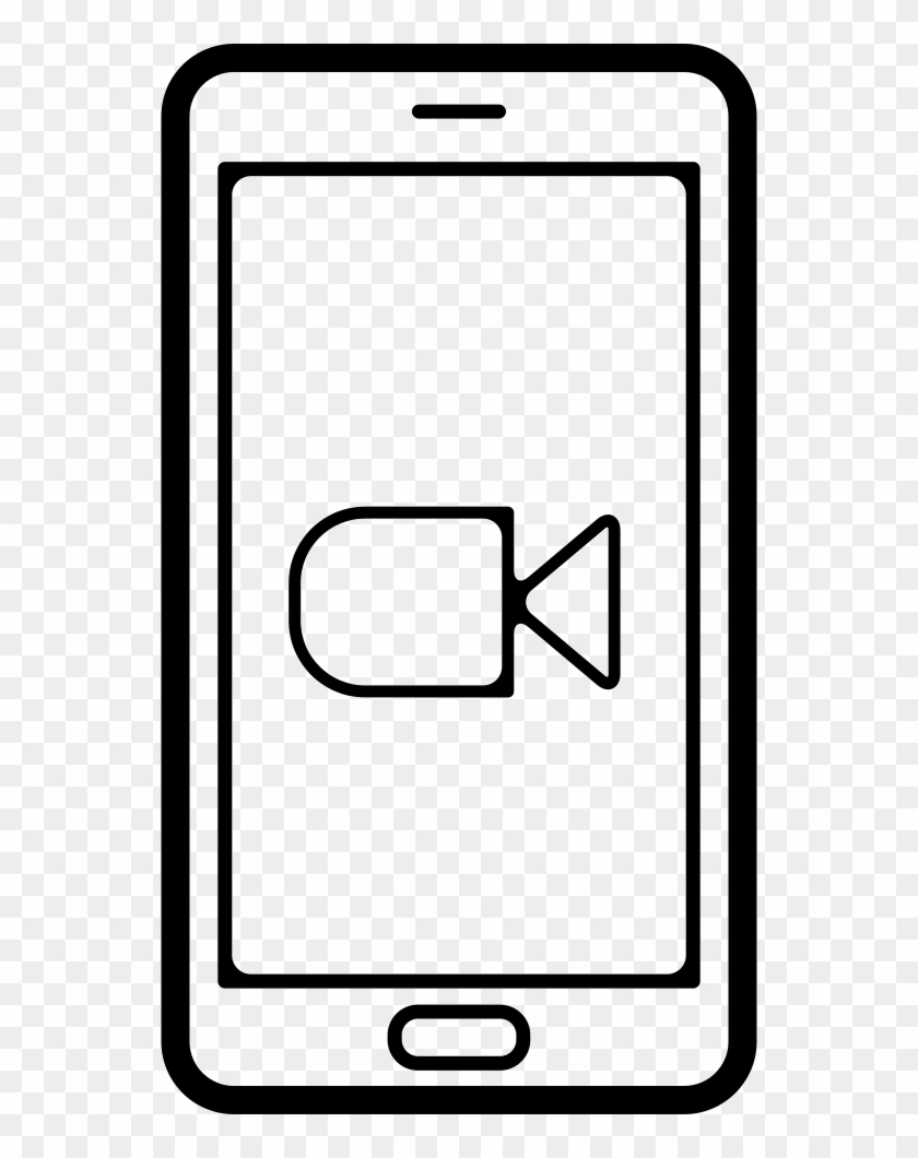 Video Play Button On Phone Screen Comments - Mobile Phone Clipart #471638