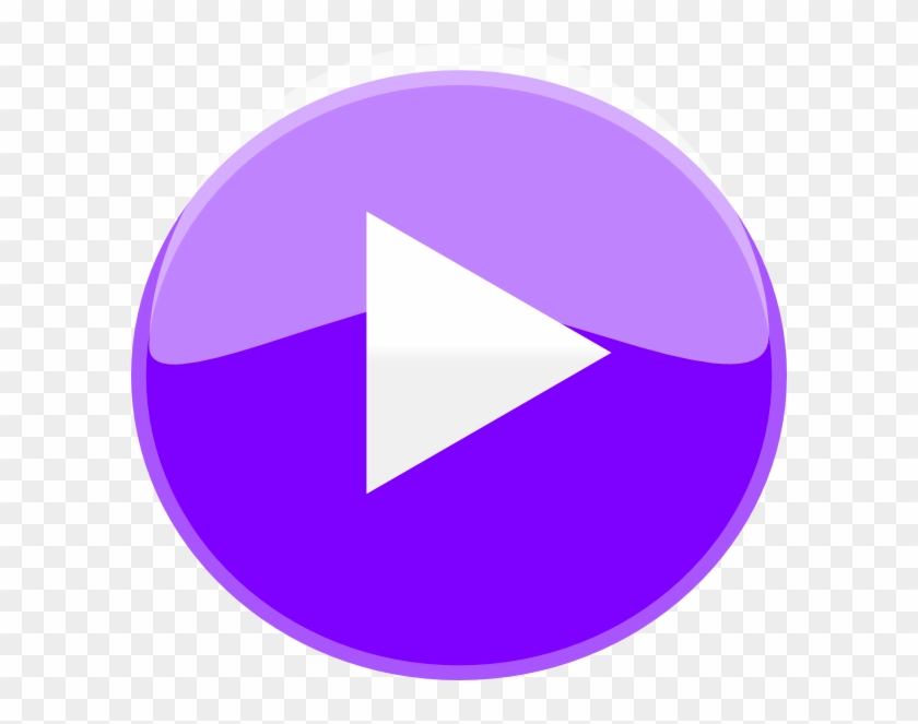 Purple Play Button Png Clipart #471694