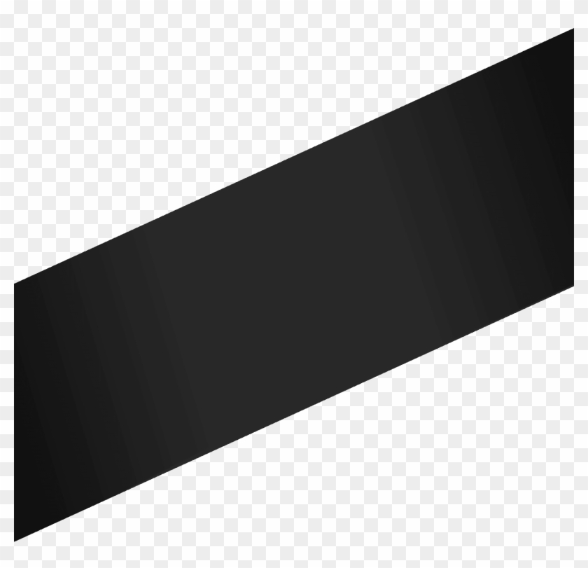 Dark Grey Diagonal Slash - One Black Diagonal Stripe Clipart