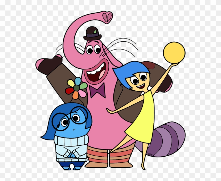 Bing Free Clipart - Inside Out Joy Sadness And Bing Bong - Png Download