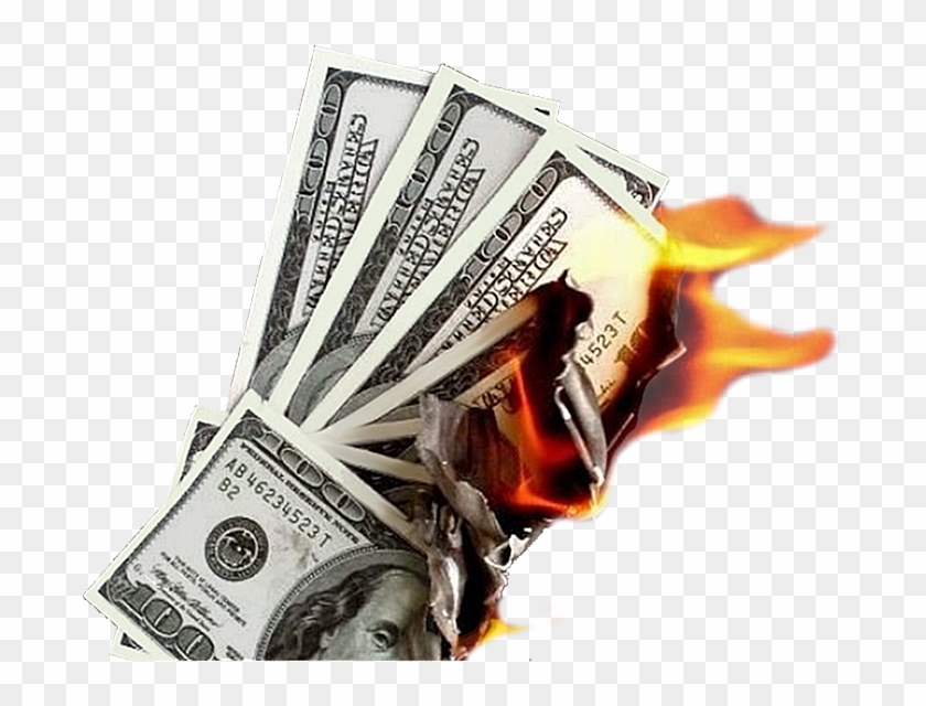 Burning Money Png - Burning Money Transparent Background Clipart