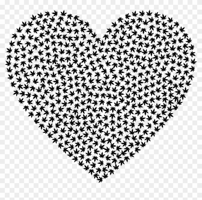 Medical Cannabis Smoking Bong Cannabis Culture - Heart And Peace Sign Clipart