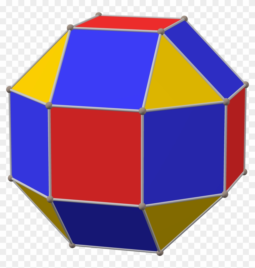 Polyhedron Small Rhombi 6-8 Max Clipart