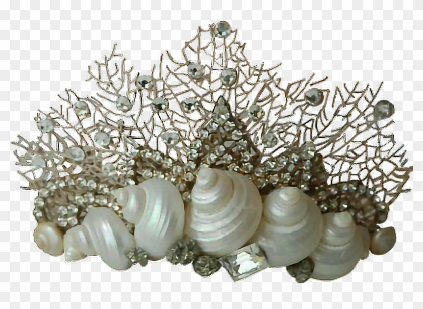 Mermaidcrown Mermaidlife Mermaid Seaside Crown Corona - Shell Crown Transparent Png Clipart #474207