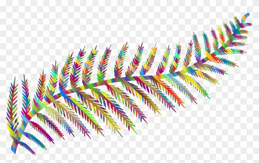 This Free Icons Png Design Of Prismatic Fern Leaf Silhouette Clipart