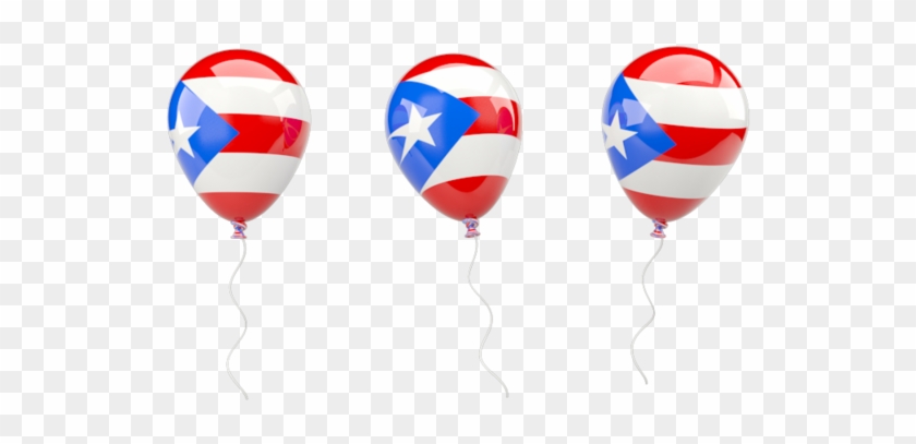 Illustration Of Flag Of Puerto Rico - Puerto Rican Flag Balloons Clipart