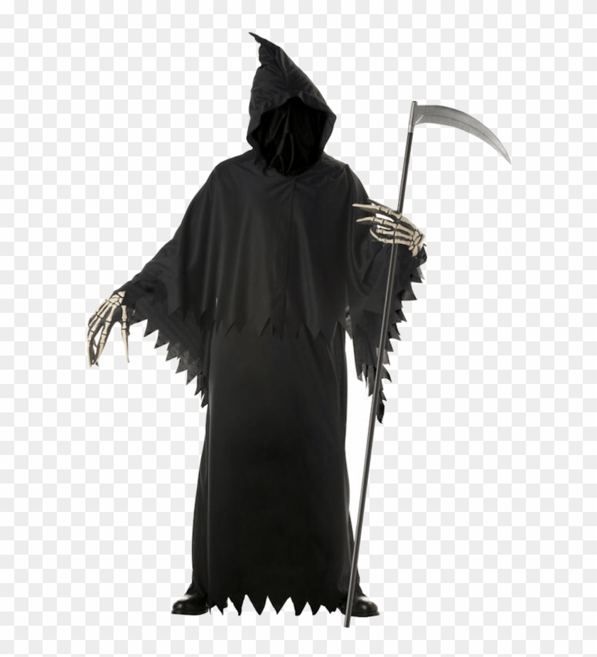 Adult Deluxe Grim Reaper Costume - Male Grim Reaper Costumes Clipart #474501