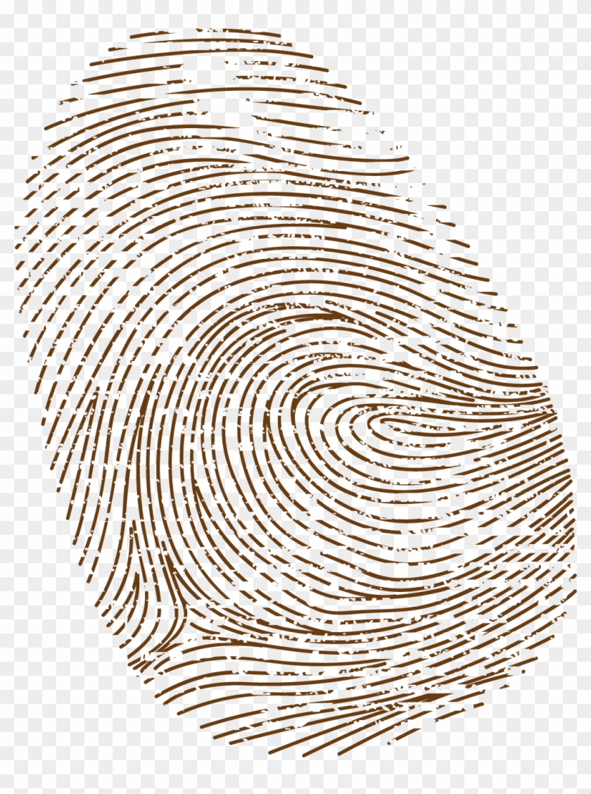 Brown Fingerprint Png Clipart #474584