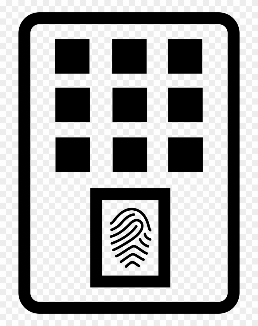 Png File Svg - Fingerprint Device Icon Png Clipart #474606