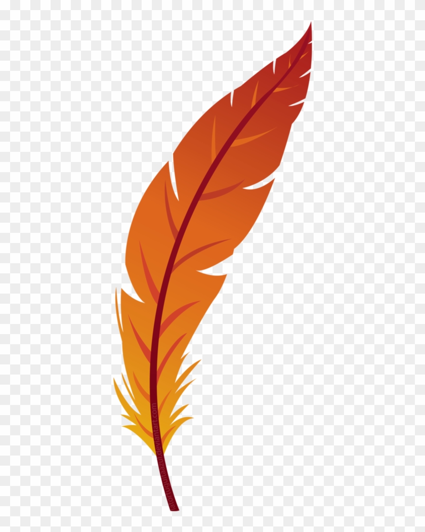 Orange Feather Png Clipart #474933