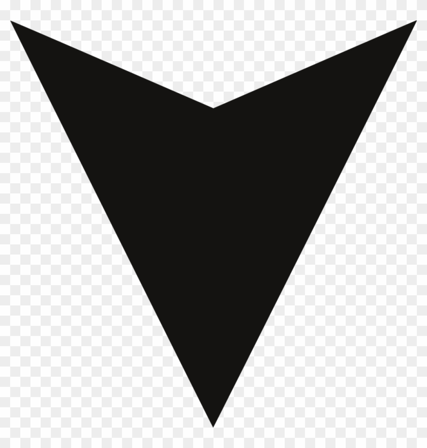 Black Arrow - Down Arrow Mark Png Clipart