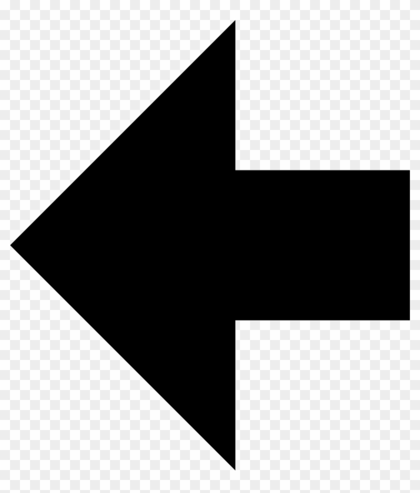 Left Black Arrow Comments - Flecha Negra Izquierda Png Clipart #475149