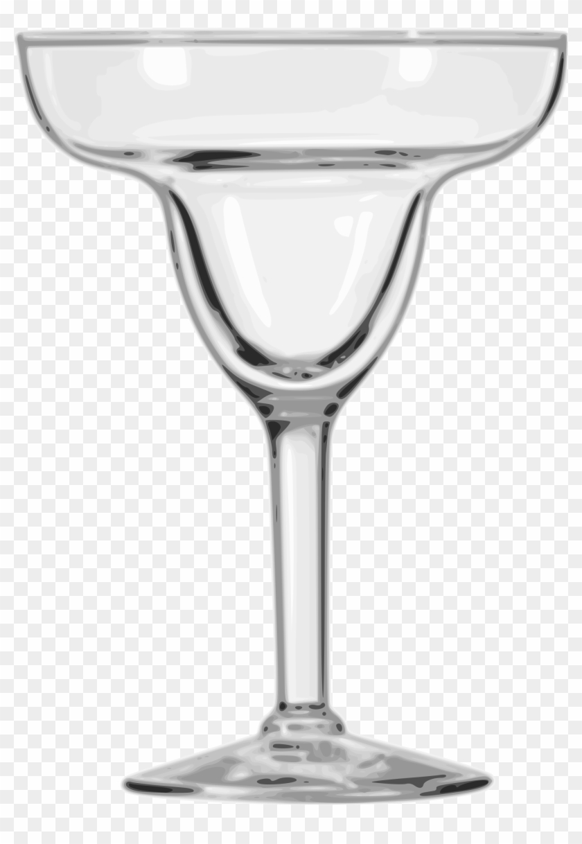 Open - Margarita Glass Clipart