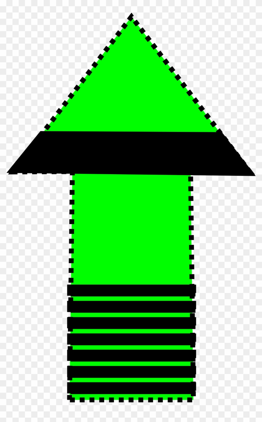 Green And Black Arrow Svg Freeuse Stock - Triangle Clipart