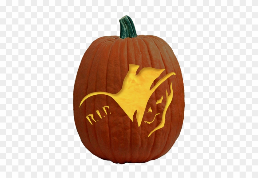 Rest In Pieces Pumpkin Carving Pattern - Moon Pumpkin Carving Clipart