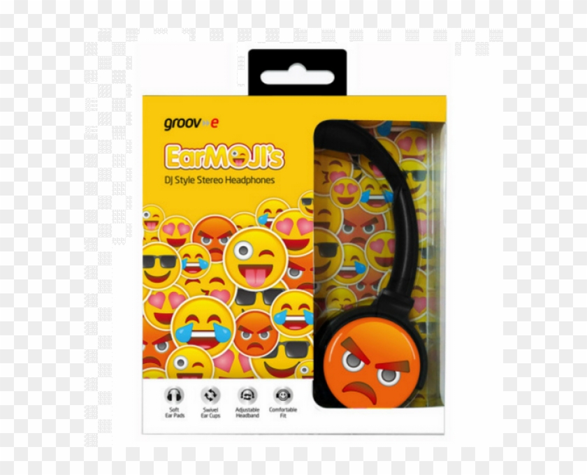 Groov E Kids Earmoji Emoji Dj Style Stereo Headphones - Baby Toys Clipart