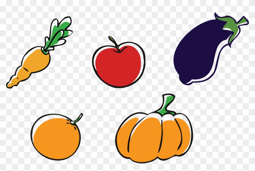 Transparent Library Apple Pumpkin Vegetable Clip Art - Frutas Y Verduras Animadas Png