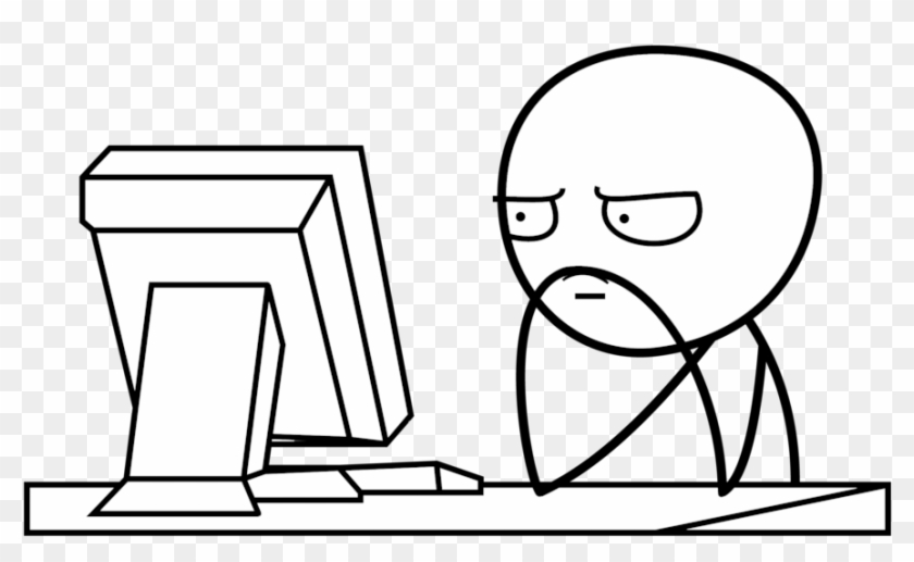 Famous Characters Troll Face Y U No Guy 273390 Omniverse - Computer Guy Meme Transparent Clipart