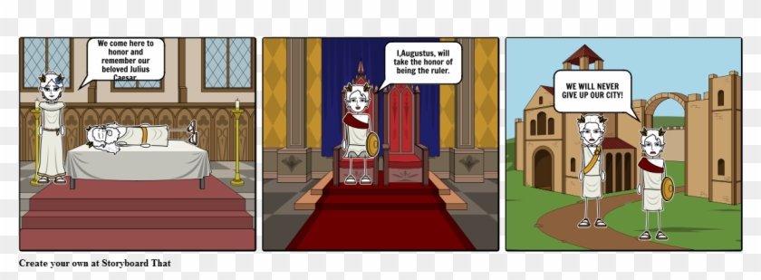 Augustus Takes The Throne - Cartoon Clipart #476650