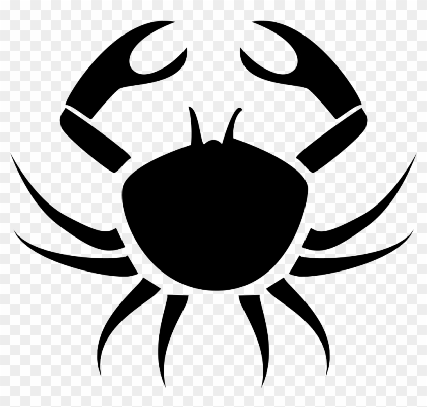 Graphic Black And White Download Symbol Svg Png Icon - Crab Symbol Clipart #476807