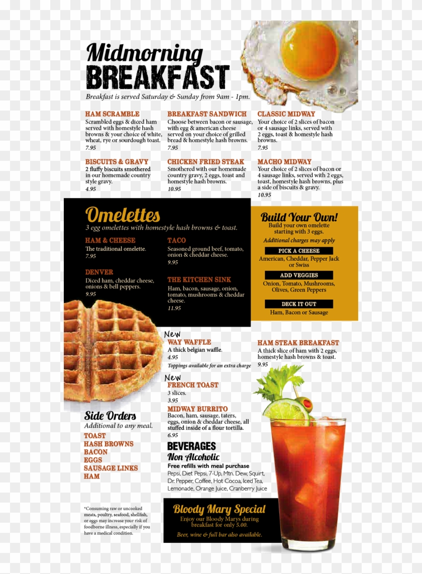 Weekend Breakfast Menu - Menu Breakfast Clipart #476912
