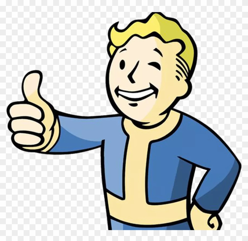 Download Vault Boy Thumbs Up Gif Clipart 477339 Pikpng
