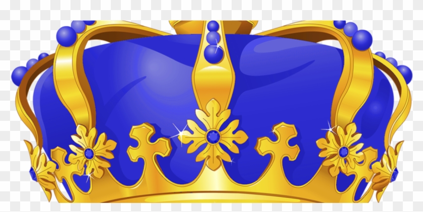 Royal Blue And Gold Crown Png , Png Download Clipart
