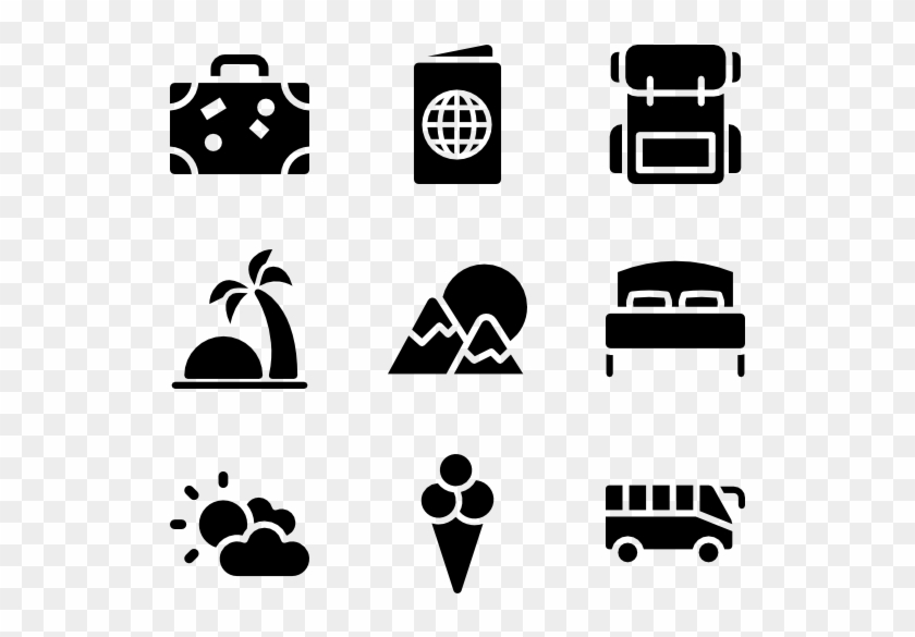 Filled Travel And Tourism - Hobbies Logo Png Clipart #477614