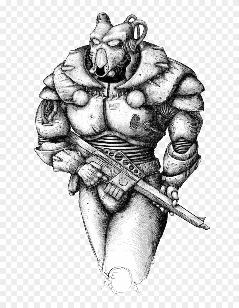 Enclave Soldier By Adrianborgnine - Illustration Clipart #477762