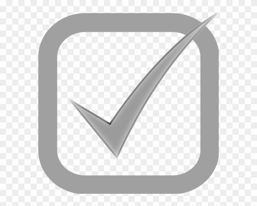 Checkbox Checked Disabled Png Images 600 X - Grey Tick In Box Clipart #477768
