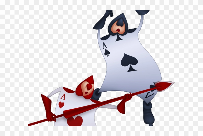 Alice In Wonderland Clipart Transparent - Alice In Wonderland Queen Of Hearts Cards - Png Download