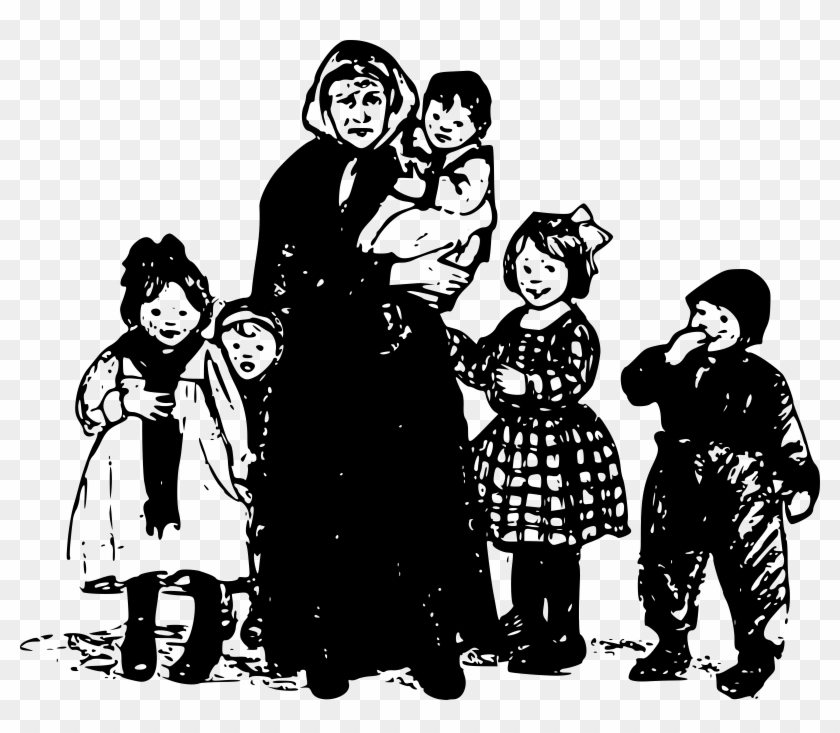 This Free Icons Png Design Of Granny With Children Clipart #479134