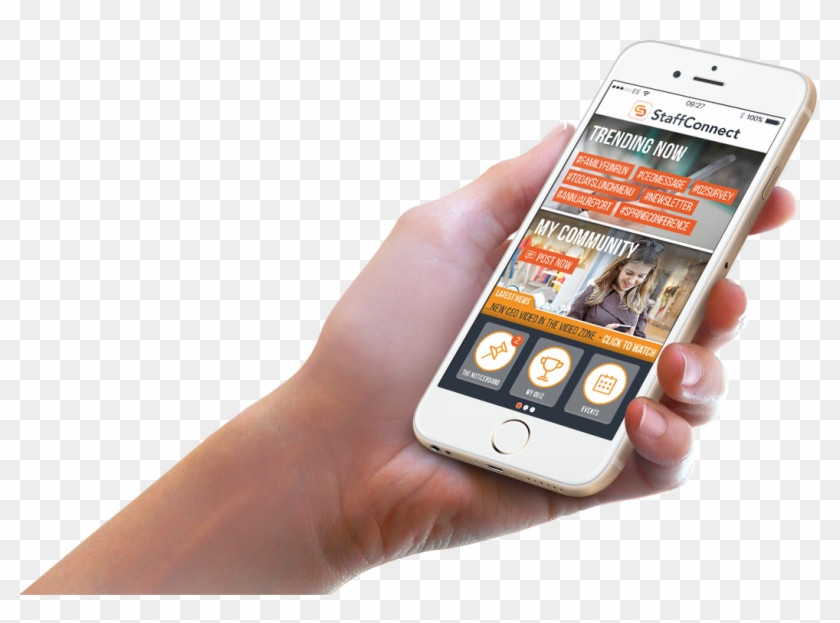 Iphone Hand Png - Iphone In Hand Png Clipart #479414