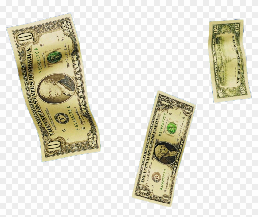 Cash Banknote United States One Hundred Bill - Dollar Bills Falling Png Clipart #479416