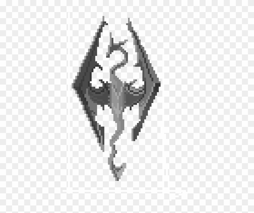 Skyrim Logo Png - Black And White Clipart #479417