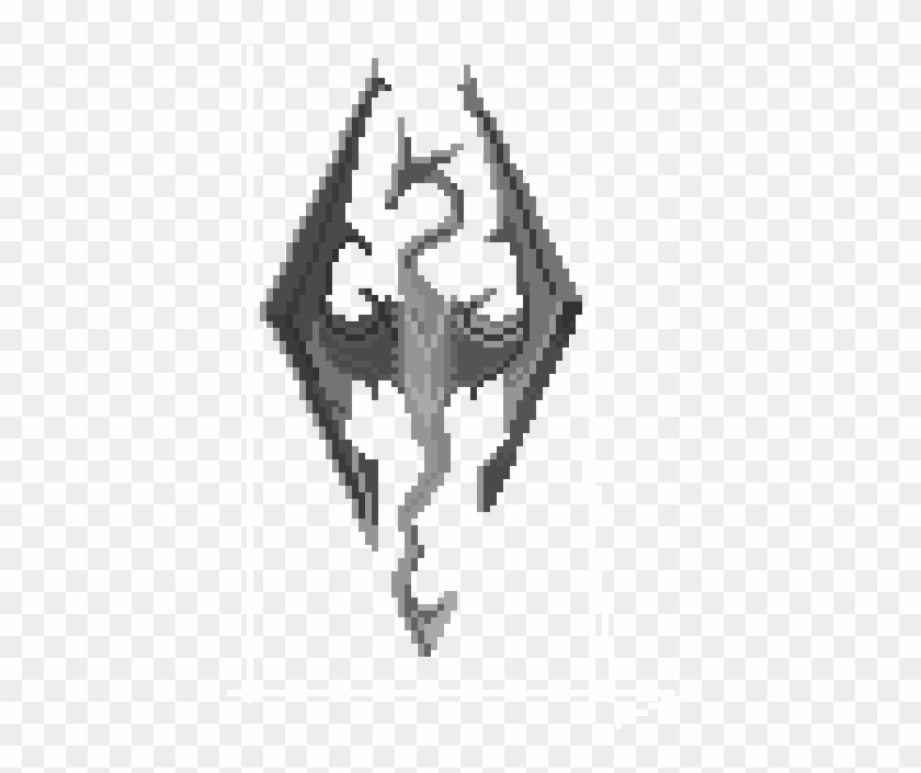 Skyrim Logo Png - Black And White Clipart