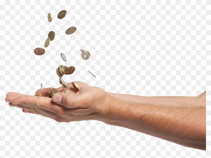 Money On Hand - Монеты Gif Png Clipart #479517
