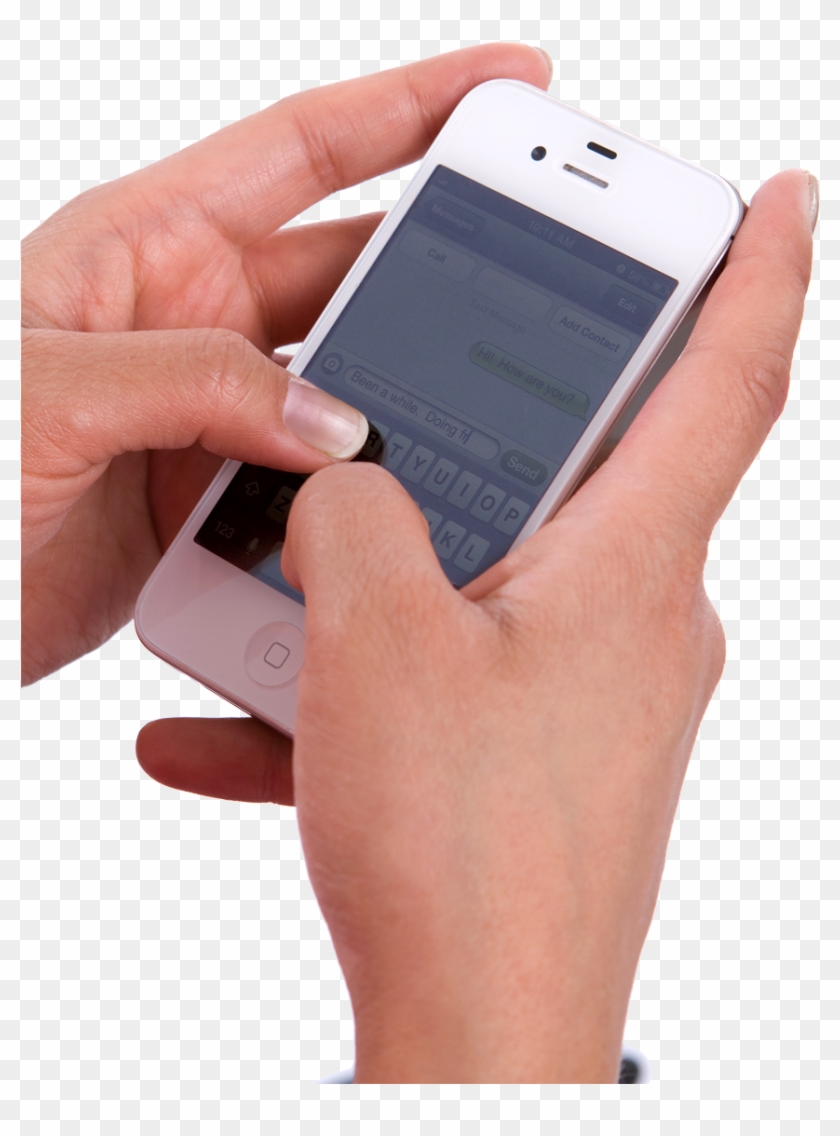Download Mobile Cell Phone In Hand Png Transparent Clipart