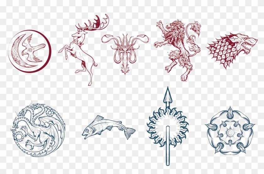 Game Of Thrones House Png - Game Of Thrones Houses Vector Clipart