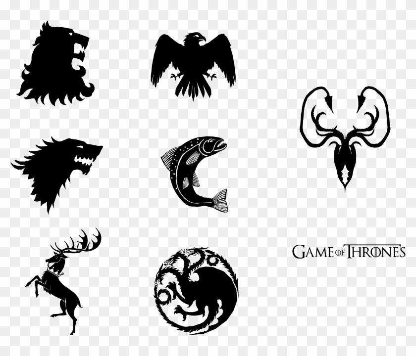 Game Of Thrones House Transparent Image - Game Of Thrones House Sigils Svg Clipart