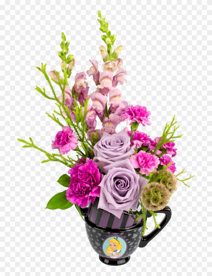 Alice In Wonderland Purple Bouquet - Bouquet Clipart